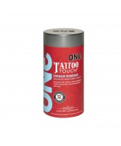 One Tattoo Touch Ribbed Condoms